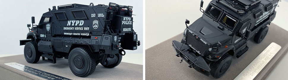 Close up images 11-12 of NYPD ERV-1 scale model
