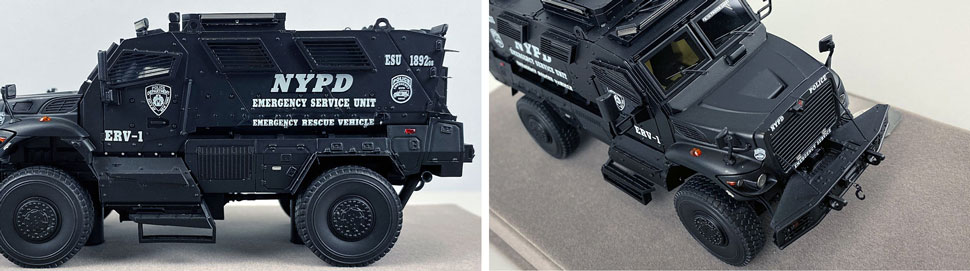 Close up images 3-4 of NYPD ERV-1 scale model