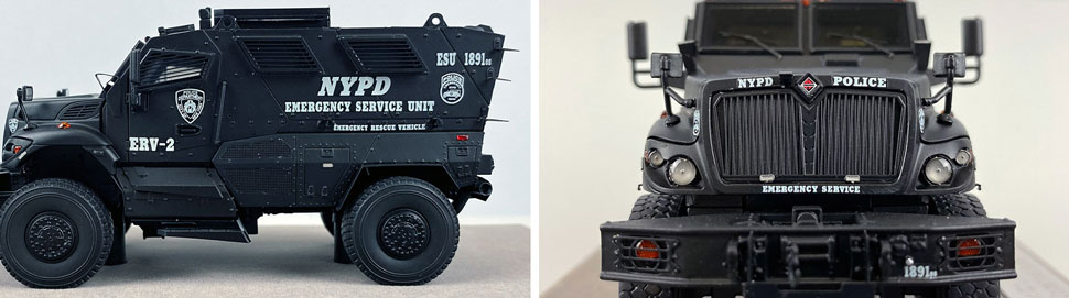 Close up images 5-6 of NYPD ERV-2 scale model