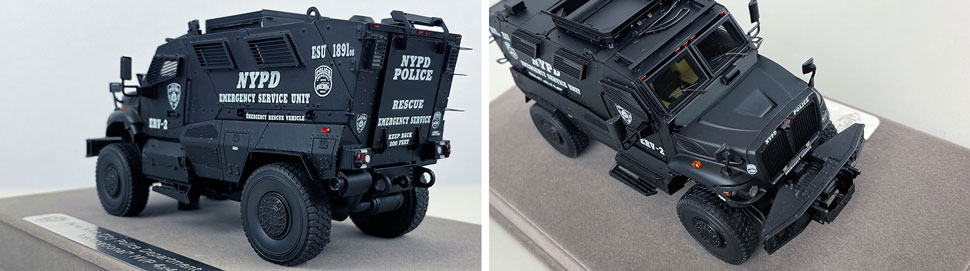 Close up images 11-12 of NYPD ERV-2 scale model