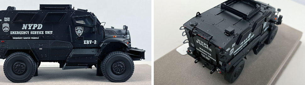 Close up images 13-14 of NYPD ERV-2 scale model