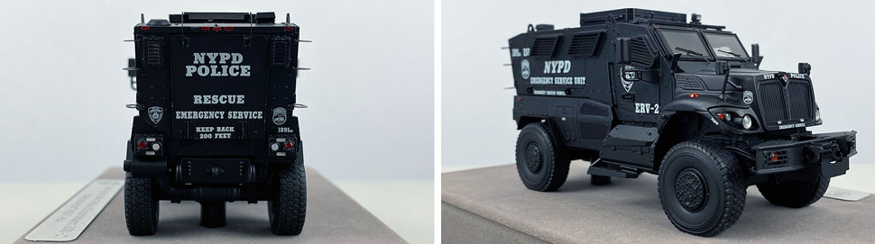 Close up images 1-2 of NYPD ERV-2 scale model