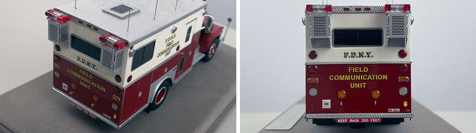 Closeup pictures 11-12 of the FDNY 1985 Mack R-Saulsbury Field Communications scale model