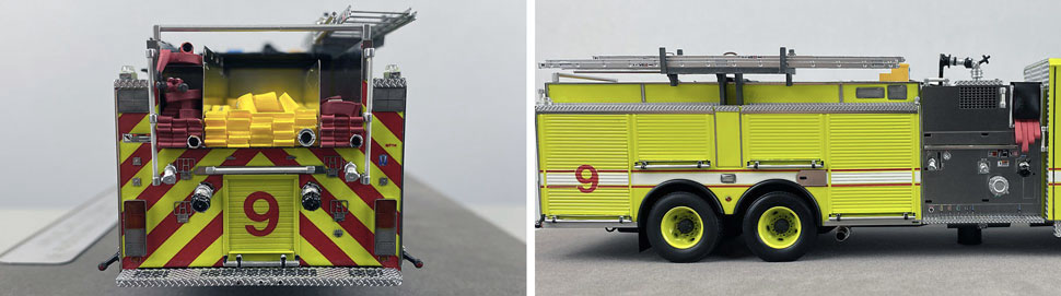 Close up images 9-10 of Chicago O'Hare Engine 9 scale model
