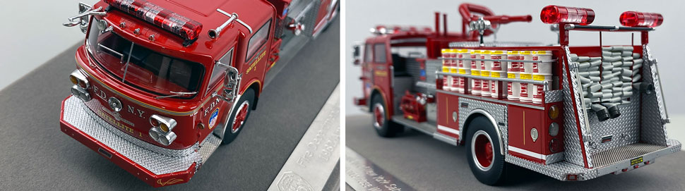 Closeup pictures 7-8 of the FDNY American LaFrance Satellite 1 scale model
