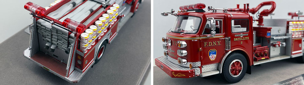 Closeup pictures 3-4 of the FDNY American LaFrance Satellite 2 scale model