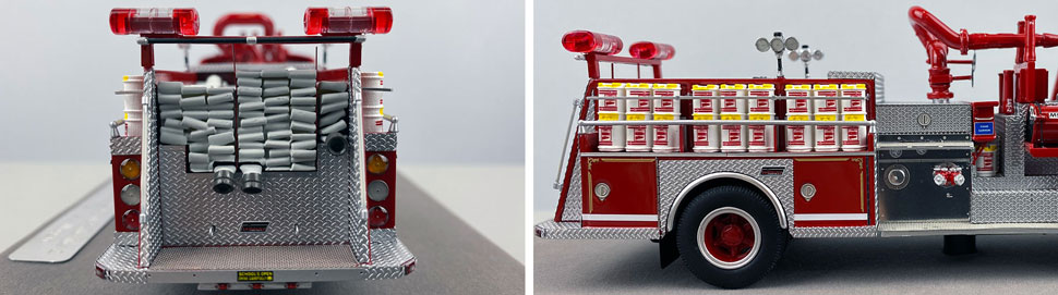 Closeup pictures 9-10 of the FDNY American LaFrance Satellite 2 scale model