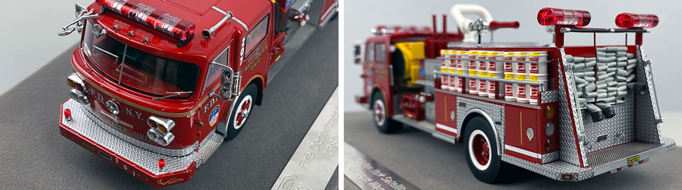 Closeup pictures 7-8 of the FDNY American LaFrance Satellite Maxi-Water Unit 207 scale model
