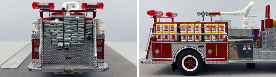 Closeup pictures 9-10 of the FDNY American LaFrance Satellite Max-Water Unit 207 scale model