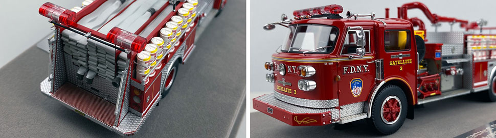 Closeup pictures 3-4 of the FDNY American LaFrance Satellite 3 scale model