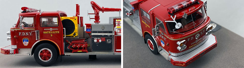 Closeup pictures 5-6 of the FDNY American LaFrance Satellite 3 scale model