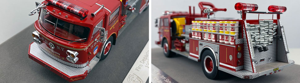 Closeup pictures 7-8 of the FDNY American LaFrance Satellite 3 scale model