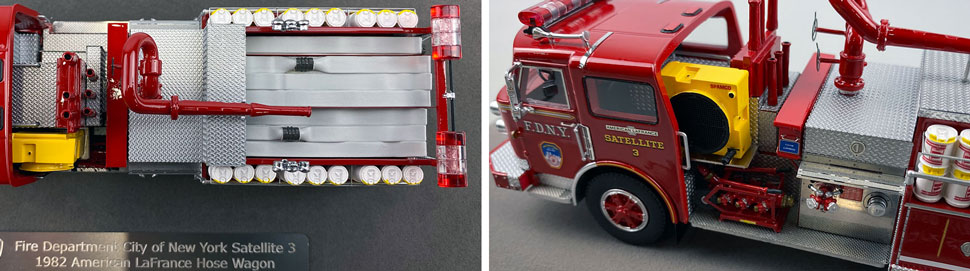 Closeup pictures 13-14 of the FDNY American LaFrance Satellite 3 scale model