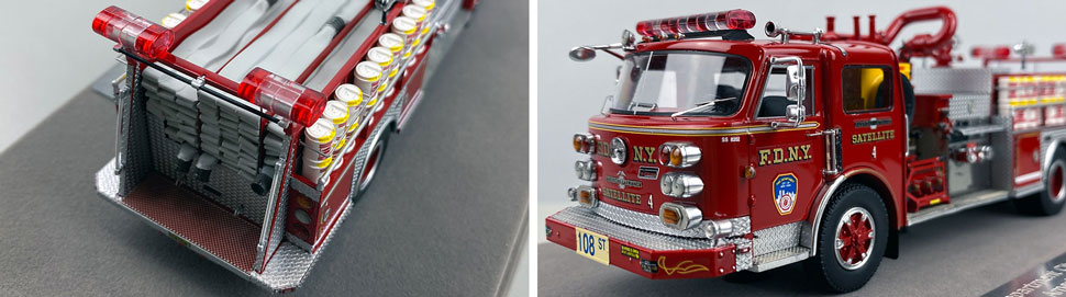 Closeup pictures 3-4 of the FDNY American LaFrance Satellite 4 scale model
