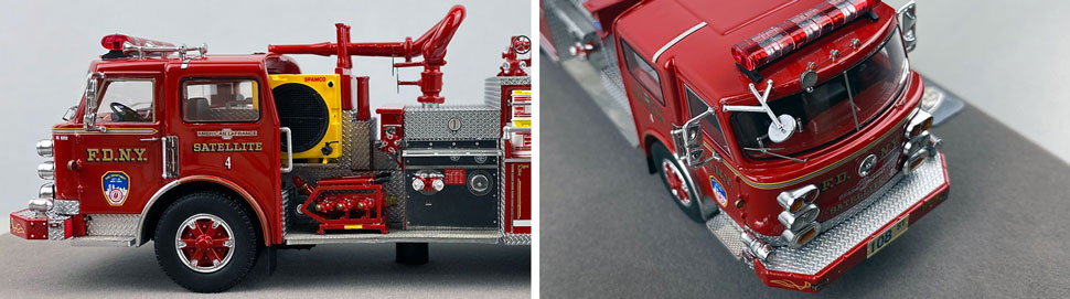 Closeup pictures 5-6 of the FDNY American LaFrance Satellite 4 scale model