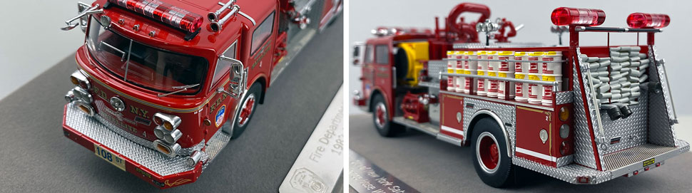 Closeup pictures 7-8 of the FDNY American LaFrance Satellite 4 scale model