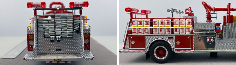 Closeup pictures 9-10 of the FDNY American LaFrance Satellite 4 scale model