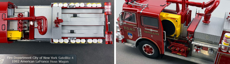 Closeup pictures 13-14 of the FDNY American LaFrance Satellite 4 scale model