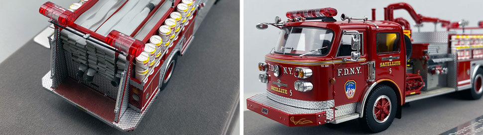 Closeup pictures 3-4 of the FDNY American LaFrance Satellite 5 scale model