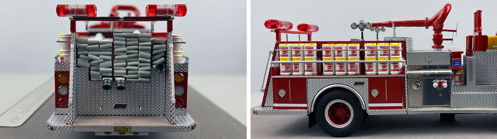 Closeup pictures 9-10 of the FDNY American LaFrance Satellite 5 scale model