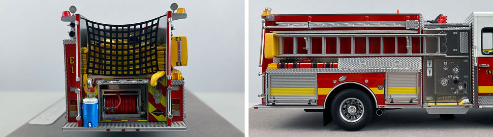 Close up images 9-10 of Philadelphia Fire Department Engine 1 scale model