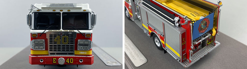 Close up images 1-2 of Philadelphia Fire Department Engine 40 scale model