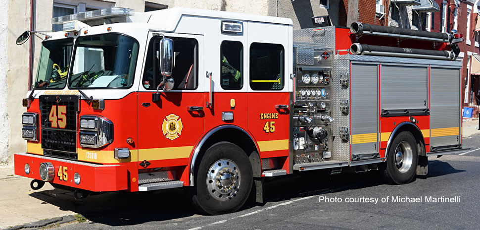 Philadelphia Fire Department Engine 45 courtesy of Michael Martinelli