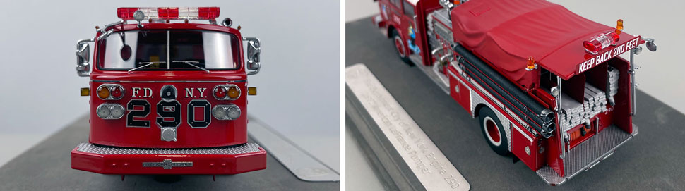 Closeup pictures 1-2 of the FDNY American LaFrance Engine 290 scale model