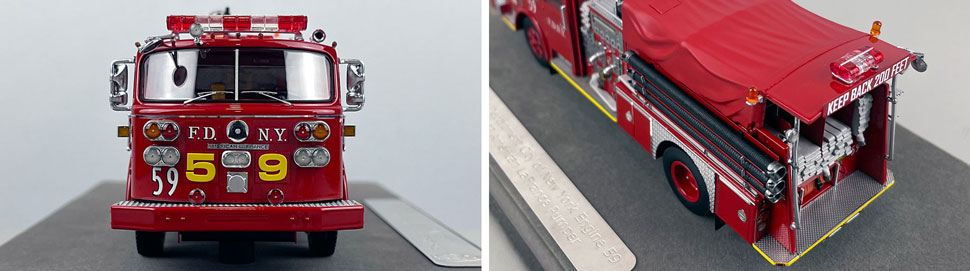 Closeup pictures 1-2 of the FDNY American LaFrance Engine 59 scale model