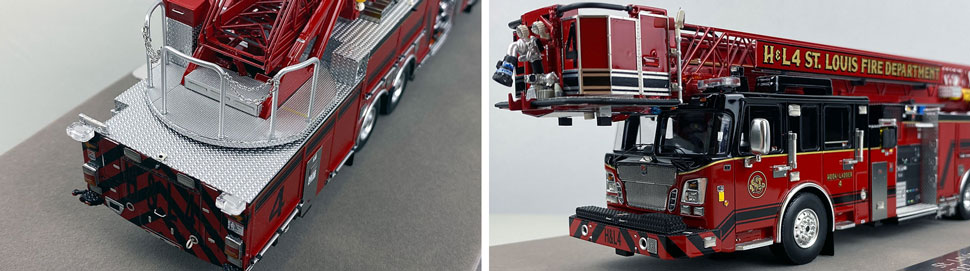 Close up pics 5-6 of St. Louis Hook & Ladder 4 scale model