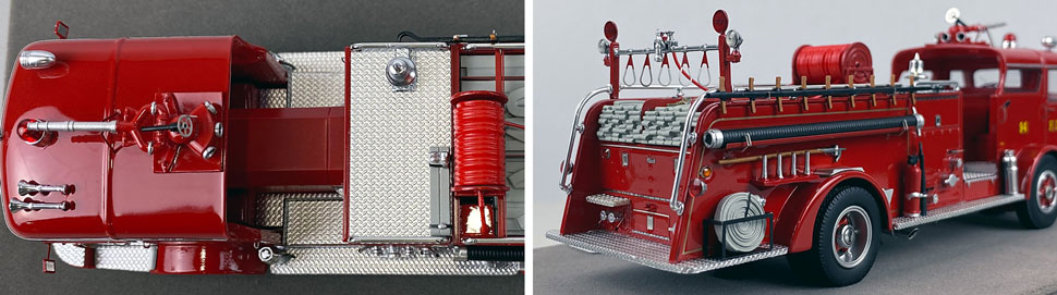 Close up images 3-4 of FDNY 1958 Mack C Engine 94 scale model