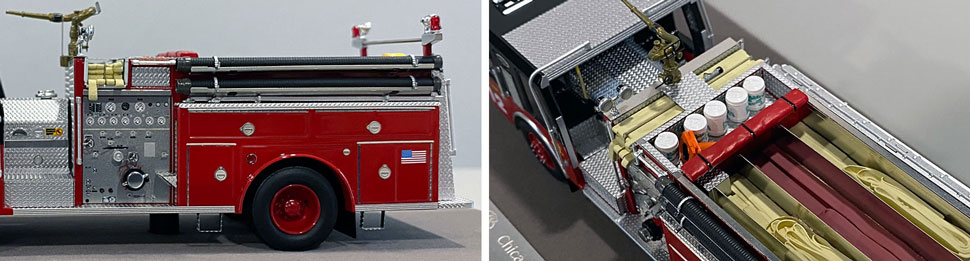 Close up images 11-12 of Chicago E-One Hurricane Engine 112 scale model