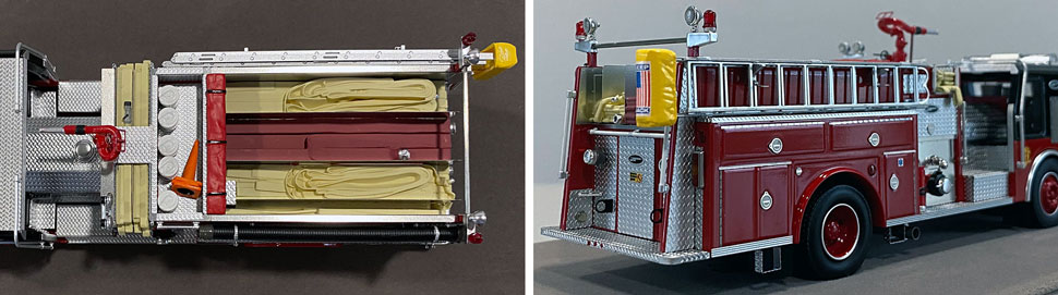 Close up images 5-6 of Chicago E-One Hurricane Engine 77 scale model