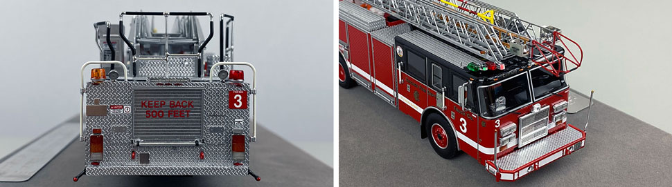 Closeup pics 9-10 of Chicago Fire Department Pierce Truck 3 scale model