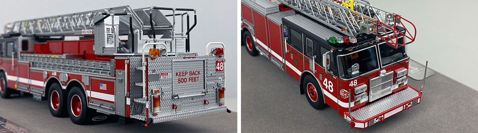 Closeup pics 9-10 of Chicago Fire Department Pierce Truck 48 scale model