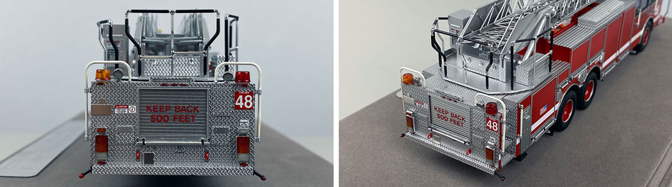Closeup pics 3-4 of Chicago Fire Department Pierce Truck 48 scale model