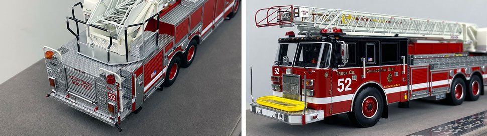 Closeup pics 9-10 of Chicago Fire Department Pierce Truck 52 scale model