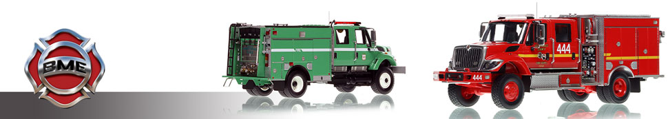 Fire Replicas 1:50 scale museum grade models of Boise Mobile Equipment fire apparatus