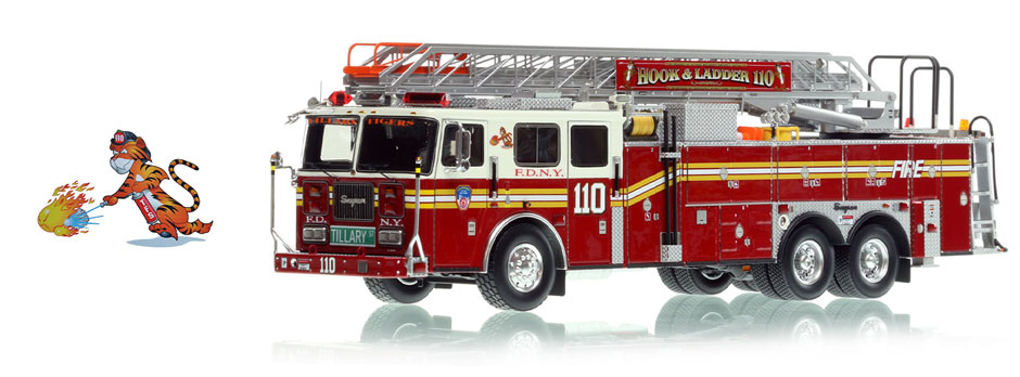Seagrave 2002 Ladder 110 for Brooklyn's Tillary Tigers