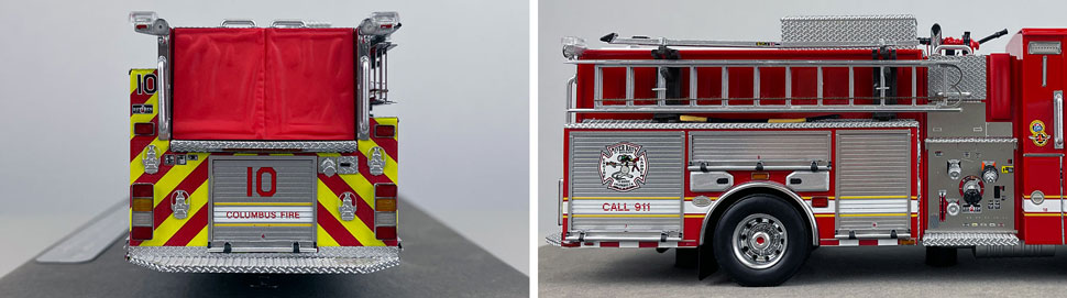 1:50 scale model of Columbus Sutphen Engine 10 close up pictures 9-10