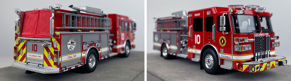 1:50 scale model of Columbus Sutphen Engine 10 close up pictures 11-12