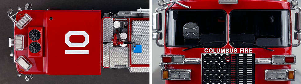 1:50 scale model of Columbus Sutphen Engine 10 close up pictures 13-14