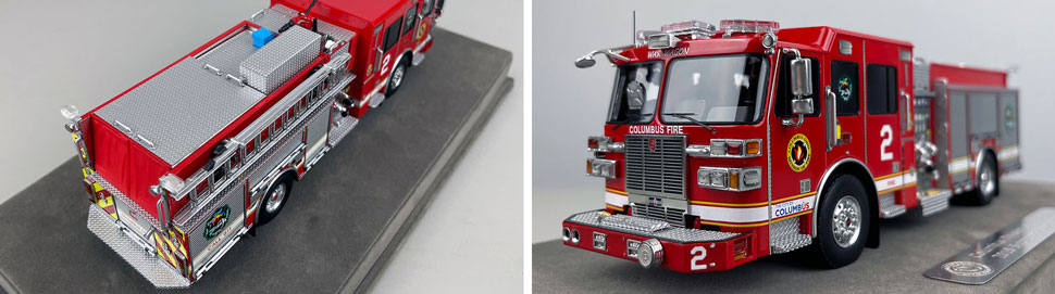 1:50 scale model of Columbus Sutphen Engine 2 close up pictures 3-4