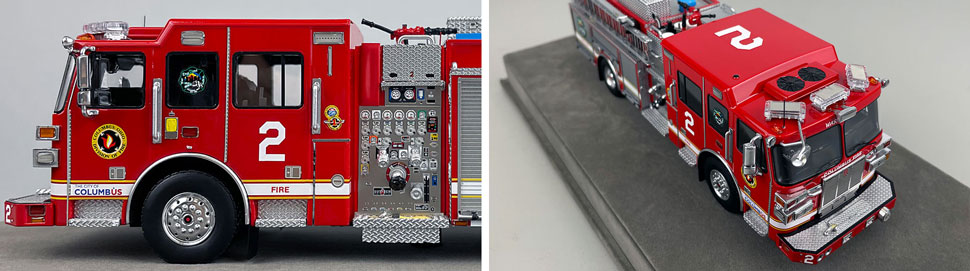 1:50 scale model of Columbus Sutphen Engine 2 close up pictures 5-6