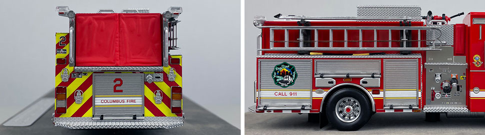 1:50 scale model of Columbus Sutphen Engine 2 close up pictures 9-10
