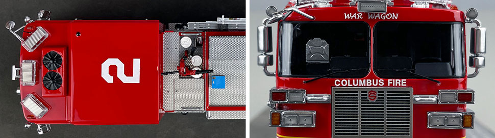 1:50 scale model of Columbus Sutphen Engine 2 close up pictures 13-14