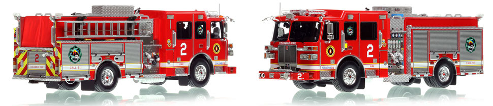 Columbus Engine 2 scale model is hand-crafted and intricately detailed.