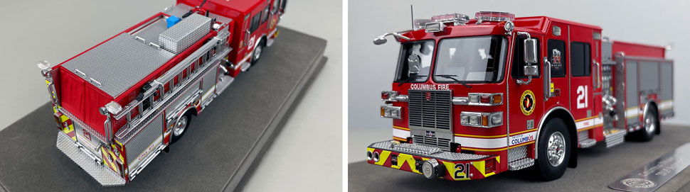 1:50 scale model of Columbus Sutphen Engine 21 close up pictures 3-4