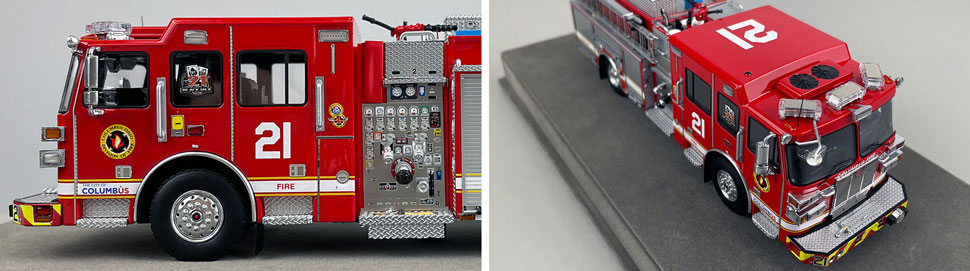 1:50 scale model of Columbus Sutphen Engine 21 close up pictures 5-6