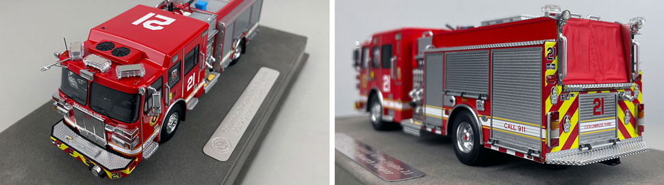 1:50 scale model of Columbus Sutphen Engine 21 close up pictures 7-8